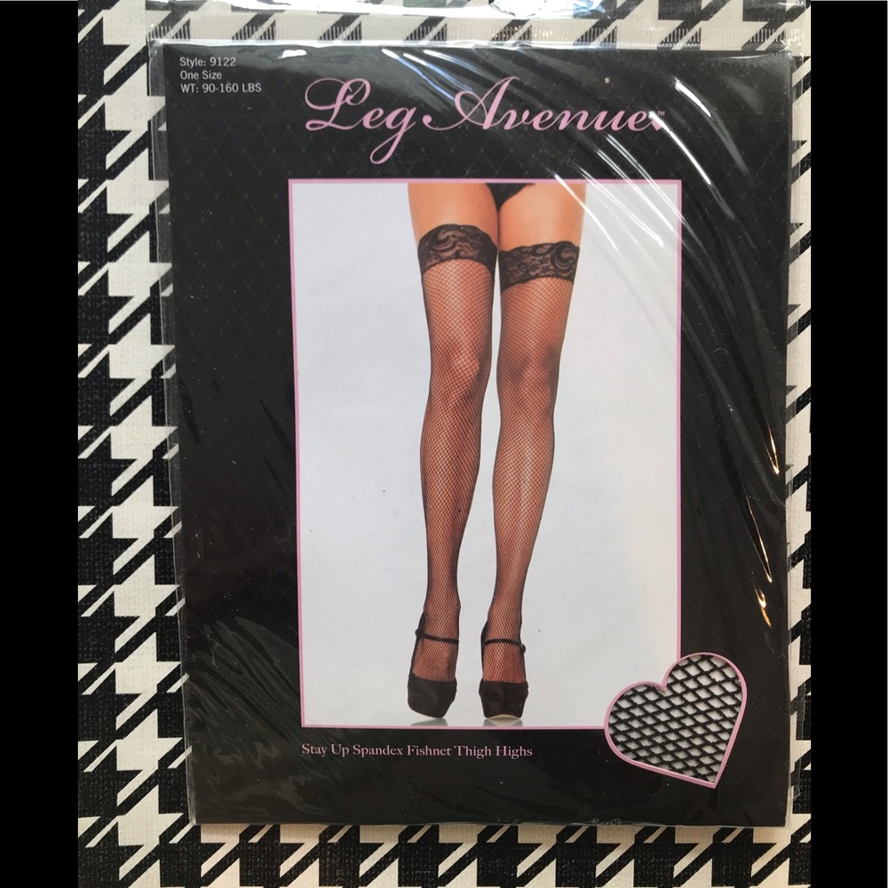Stay Up Spandex Fishnet Thigh Highs